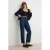 TRENDYOLMİLLA Dames Donkerblauw Effen Mom Hoge taille Jeans