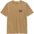 Caterpillar Heren T-shirt met handelsmerk (Kaki Bruin)