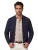 Donkerblauw vest Fynch Hatton textuur