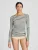 Gai+Lisva Top ‘Amalie’  olijfgroen / wit