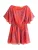 Next Zomerjurk  donkerlila / oranjerood / offwhite
