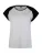 Urban Classics Contrast Raglan Tee Dames T-shirt – wit/zwart – S