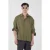 Heren Oversized Linnen Knopshirt