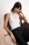 TRENDYOLMİLLA Dames Ecru Effen Mouwloos Getailleerd Blouses