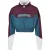 Urban Classics Ladies Starter Colorblock Pull Over Jacket Darkviolet/teal