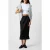 French Connection Satin Slip Midi Skirt Black