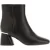 Damesschoen DKNY Caleena Logo Heeled Boot in Zwart