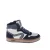 Hip leren sneakers donkerblauw/wit