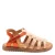 Bisgaard Bella leren sneakers metallic roze/oranje