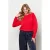 &Co Woman sweater met backprint rood