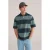 WE Fashion boxy gestreepte polo groen