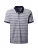 PIERRE CARDIN Shirt  donkerblauw / grijs gemêleerd / offwhite