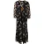 Mucho Gusto Dress San Rafael Long Black With Paisleys