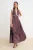 TRENDYOLMİLLA Dames Bruin Stippen Maxi Mouwloos Skater Avond & Gala Jurk