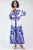 V-hals Paisley Maxi-jurk met Split