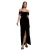 Dames corset jurk van fluweel Goddiva Maxi