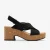 Nerisa West Zwarte Nubuck Sandalen