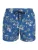 BOSS Zwemshorts ‘Piranha’  blauw / cyaan blauw / zwart / wit