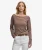 Bardot Off-shoulder Top Brown