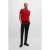 BOSS regular fit polo paddy met contrastbies medium red