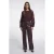 Rino & Pelle Georgina regular.7502611 rino en pelle regular length faux leather pants chocolate bean