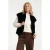 Smashed Lemon Faux fur gilet met opstaande kraag |