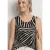 Street One Dames Top met V-hals en elastische zoom in Zwart