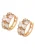 faina Oorbellen  rose-goud / transparant