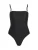 Karl Lagerfeld Badpak  zwart / wit