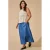 ONLY CARMAKOMA maxi rok Plus Size – blauw