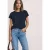 Street One Dames Shirt van kant met ronde hals in Blauw