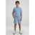Cars regular waist sweatshort lichtblauw met textuur