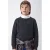 NAME IT KIDS rechtvallende gebreide trui – donkerblauw