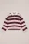 WE Fashion – Meisjes oversized polo met blokstreep – Oversized – Aubergine – Katoen –