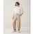 Summum 4s3041-12481 708 trousers barrel fit twill melange light taupe