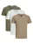 JACK & JONES Shirt ‘Split’  olijfgroen