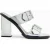AllSaints Camille Mule Metallic Silver
