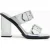 AllSaints Camille Mule Metallic Silver