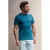 Kultivate regular T-shirt met backprint blauw