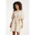Smashed Lemon Jurk met metallic glans en tailleceintuur |