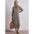 Street One Dames Midi-jurk met doorlopende knoopsluiting in Beige