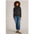 White Stuff Lila Sparkle Rib Roll Neck Pure Black