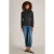 White Stuff Lila Sparkle Rib Roll Neck Pure Black