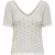 Only Onlbecca life ss v-neck top knt off-white