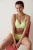 Geribbelde Mid-Waist Hipster Bikini Onderbroek