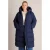 Yest Curve Plus Size winterjas – donkerblauw