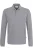 HAKRO 821 Comfort Fit Poloshirt lange mouw grijs, Effen