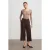 Hoog-Waisted Ceintuur Crepe Culottes