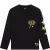 Malelions Junior Relaxed Star Longsleeve T-Shirt | Black/Yellow