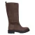 Braqeez chunky leren laarzen – donkerbruin